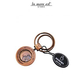 KEYCHAIN METALLIC COPPER ENGRAVING THE SIGNS OF THE ZODIAC