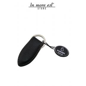 KEYCHAIN EN CUIR NOIR AIMANT INTERNE