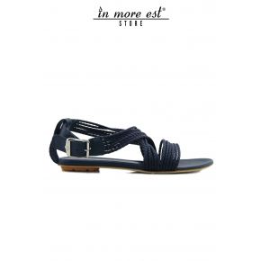 FLAT SANDAL BLUE INTEC CAVIGL CALF