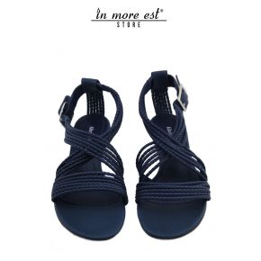 FLAT SANDAL BLUE INTEC CAVIGL CALF