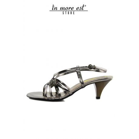 FLAT SANDAL GREY LEATHER SW