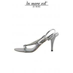 SANDAL MEDIUM SILVER LEATHER/SW