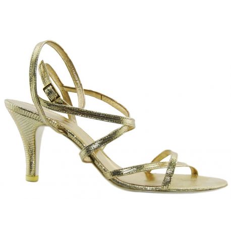 SANDAL MEDIUM ROLLED GOLD LUREX ALLAC INTREC ANKLE