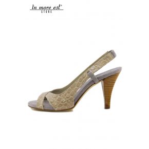 SANDAL MEDIUM PYTHON BEIGE