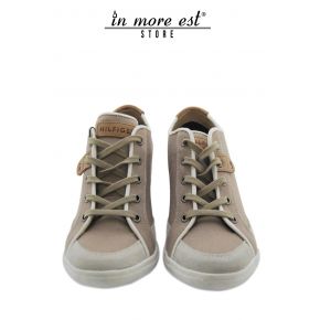 SNEAKERS WITH INNER WEDGE TAUPE