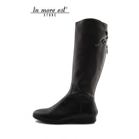 LOW BOOT BRUN DE VEAU BOUCLES PUTXERO MÉTAL, LE LUSTRAGE DE LA JAMBE ET DU HAUT ET DU BAS EN CAOUTCHOUC MARRON