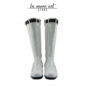 LOW BOOT SPORTS DE LA PEINTURE BLANCHE HAUT HAUT PLAC EN MÉTAL ARG SW LOGO AG CÔTÉ