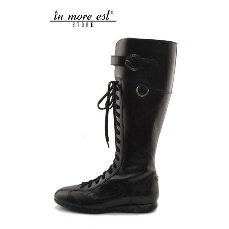 LOW BOOT ARBORE UN CUIR DE VEAU BRUN LACETS TOUS PUTXERO HAUTE SUPÉRIEURE DE LA BOUCLE DE CADRE EN MÉTAL DE LOGO DE L'AG