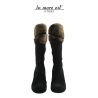 BOOT AVERAGE LEG AVERAGE PELLIC BLACK SUEDE LOGO GUESS THE SW