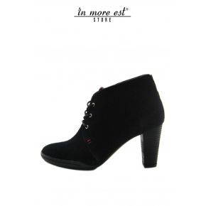 SOCKET MEDIUM ALLAC SUEDE BLACK BOTTOM/HEEL BLACK