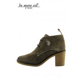 SOCKET MEDIUM ALLAC SUEDE TAUPE BOTTOM RUBBER DOVE GREY
