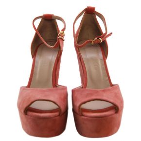 WEDGE HIGH EN DAIM CORAIL VÉRIFIÉ