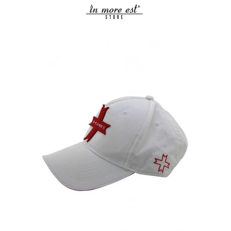 CHAPEAU CLASSIQUE EN COTON BLANC LOGO DE LA CROIX-ROUGE ZUELEMENTS