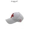 CAPPELLO CLASSICO BIANCO COTONE LOGO CROCE ROSSA ZUELEMENTS