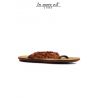 SLIPPER FLIP FLOPS LEATHER/SUEDE ORANGE