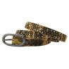 CEINTURE EN CUIR NAPPA DE CAMOUFLAGE CLOUS ET DE STRASS