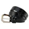 BLACK BELT COCONUT POLISHED BUCKLE METAL SILVER