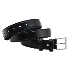 CEINTURE EN VEAU NOIR BOUCLE EN MÉTAL ARG GREENWICH POLO