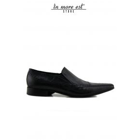 ELEGANT/MOCCASIN BLACK CALF