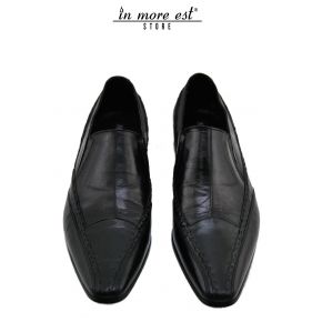 ELEGANTE/MOCASÍN DE BECERRO NEGRO