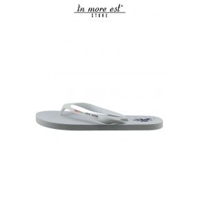 FLIP FLOPS DE LA MER EN CAOUTCHOUC BLANC LOGO US POLO