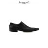 MOCCASIN STYLISH BLACK CALF LONG DRILL SQUARE