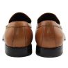 MOCCASIN ELEGANT CALF LEATHER PLAC METAL EAGLE LOGO AG SQUARE TIP