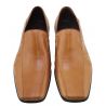 MOCCASIN ELEGANT CALF LEATHER PLAC METAL EAGLE LOGO AG SQUARE TIP