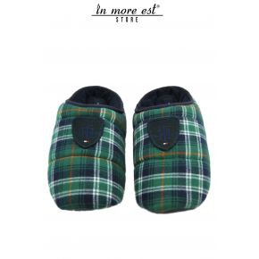 SLIPPER HOUSE THE SCOTTISH GREEN COTTON WARM