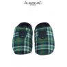 SLIPPER HOUSE THE SCOTTISH GREEN COTTON WARM