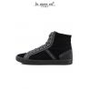 HIGH-TOP SNEAKERS BLACK/GREY SUEDE/LEATHER, PARA RUBBER, GRAY