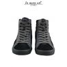 SNEAKER HIGH-SCHWARZ/GRAU WILDLEDER/LEDER PARA GUMMI GRAU