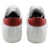 SNEAKERS BASSA VITELLO BIANCO/ROSSO