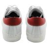 SNEAKERS LOW WHITE LEATHER/RED