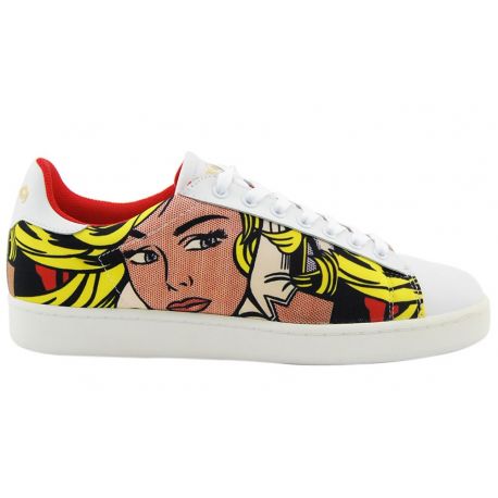 ZAPATILLAS BAJAS CUERO NEOPR POPART