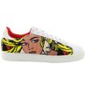 ZAPATILLAS BAJAS CUERO NEOPR POPART