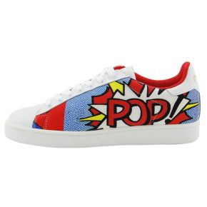 BASKETS BASSES EN CUIR NEOPR POPART