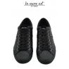 BASKETS BASSES EN CUIR NOIR