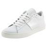 SNEAKERS LOW WHITE LEATHER/SILVER