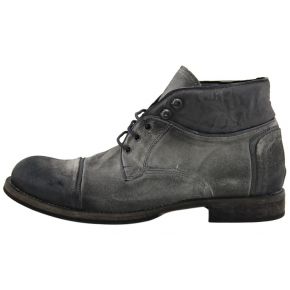 BOTINES DE GAMUZA GRIS MEDIO LAVADOS