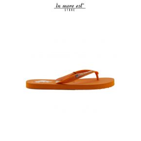 FLIP FLOPS SEA ORANGE RUBBER LOGO US POLO