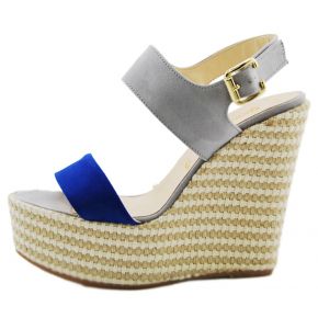 WEDGE BLUE AND GRAY BOTTOM ROPE GENEVE