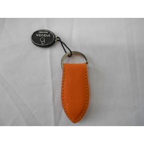 PORTE-CLÉS CUIR ORANGE AIMANT INTERNE