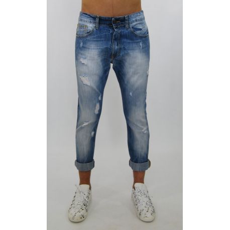 JEANS LAVAG BLEU CLAIR POCHE REMPLIE DÉCHIRÉ (POCHE MODIFIÉ DAMAS AZZ/MARR)