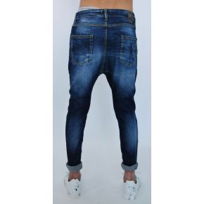 JEANS ELAST PARCHES ENTREPIERNA SECO LUZ AZUL