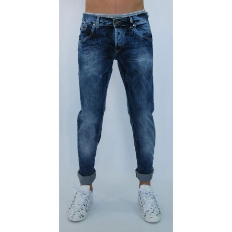 JEANS ELAST UNICO LAVAG BLU CHIARO