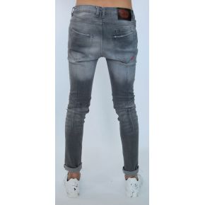 JEANS SKINNY GRIS LIGHT WASH