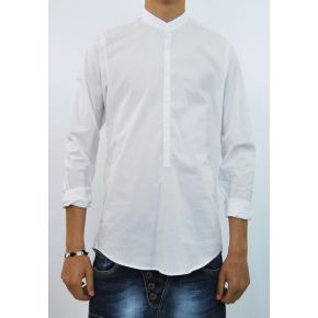 CAMISA DE SERAFINO ELAST ALGODÓN BLANCO