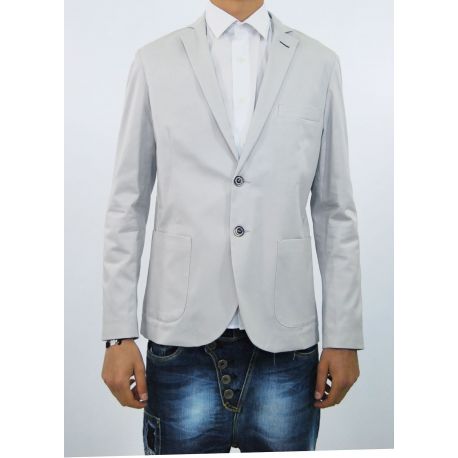 VESTE ELAST SLIM GLACE COTON