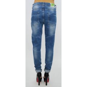 BLUE JEANS STRETCH LOW CROTCH WASHED CLEAR
